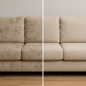 Clean Sofa in cozy living room