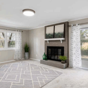 Modern home with clean carpet